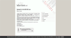 Desktop Screenshot of lascrittura.net